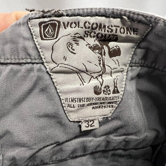 Volcom Stone Scout Tread Lightly Vintage Cargo Khaki Shorts - Picture 13 of 16